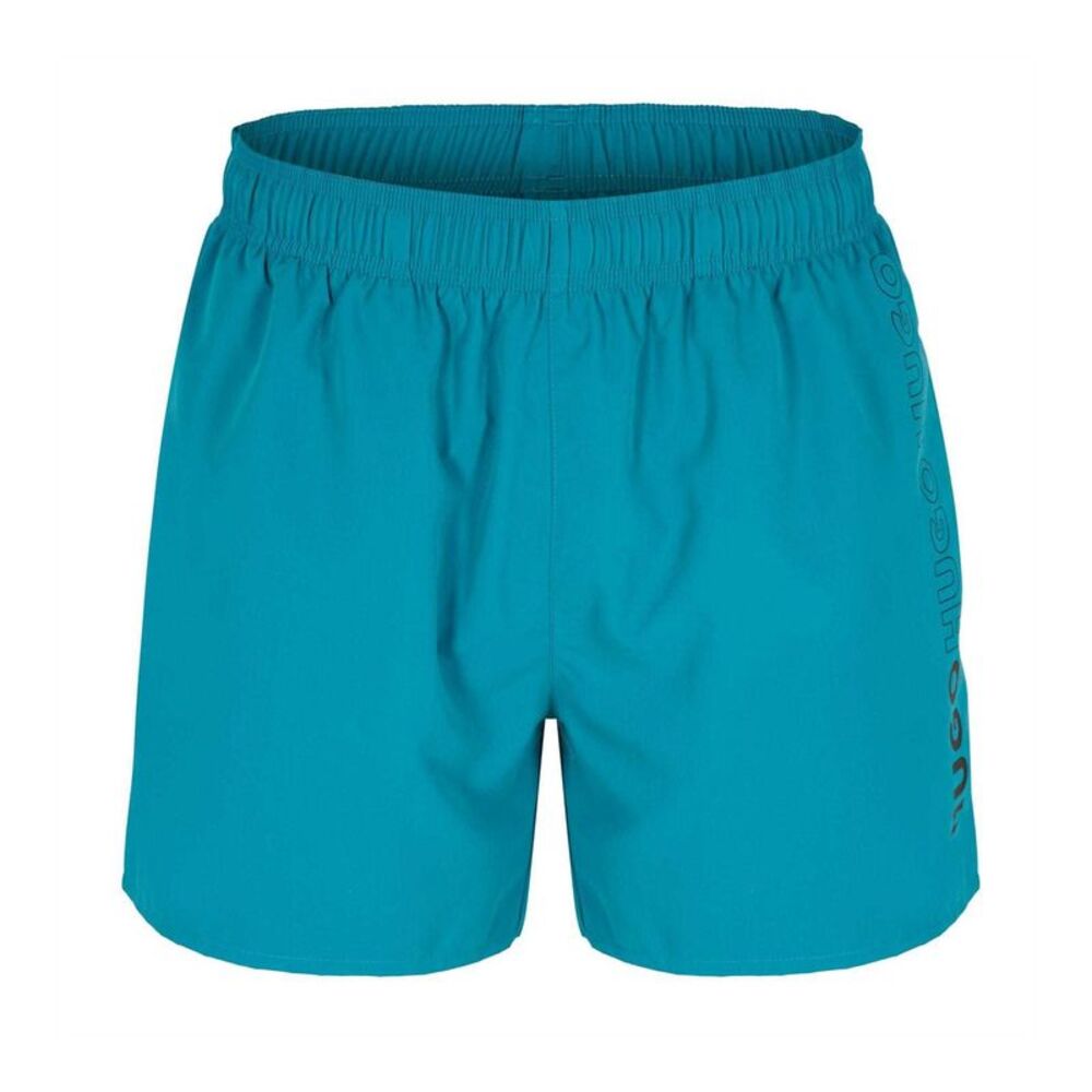 Hugo Mens Tiki Vertical Logo Swim Shorts / Green